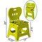 Basicwise Bath, 20 Overall Height, Plastic, Green QI004648.GN - alternate 7
